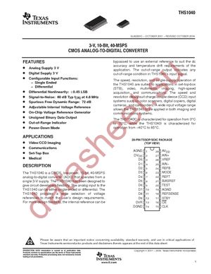 THS1040IPWR datasheet  